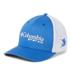 Columbia PFG Mesh Ballcap Hat - Unisex Vivid Blue