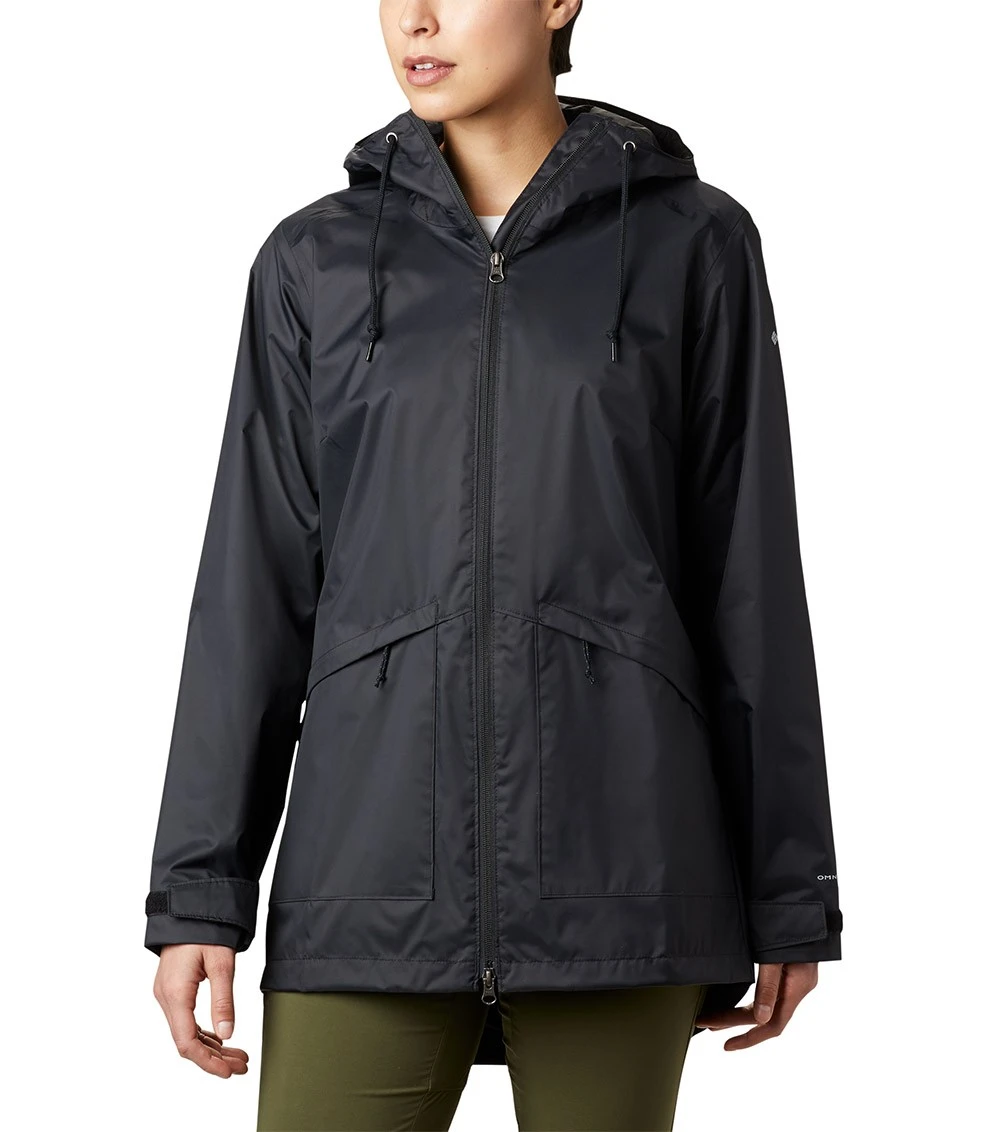 Columbia Arcadia Casual Rain Jacket - Womens Black 1 Columbia Arcadia Casual Rain Jacket - Womens Black