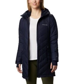 Columbia Heavenly Long Hooded Jacket - Womens Nocturnal