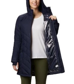 Columbia Heavenly Long Hooded Jacket - Womens Nocturnal -Columbia Sale Store 1636109779 1738161 472 5