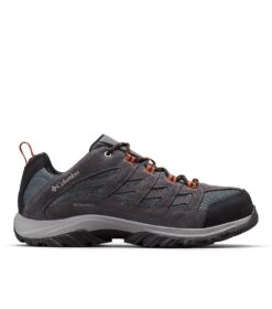 Columbia Crestwood Low Waterproof Hiking Shoes - Mens Graphite / Dark Adobe
