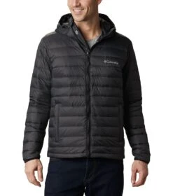 Columbia Sister Brook Hooded Down Jacket - Mens Black