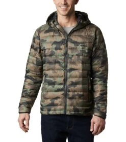 Columbia Sister Brook Hooded Down Jacket - Mens Cypress Traditional Camo