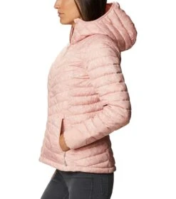 Columbia Windgates Hooded Insulated Jacket - Womens Faux Pink / Floral Print -Columbia Sale Store 1638562357 1803861 672 3