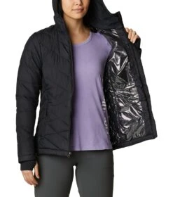 Columbia Heavenly Insulated Hooded Jacket - Womens Black -Columbia Sale Store 1651160561 WL0010 010 5