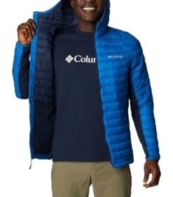 Columbia Powder Pass Insulated Jacket - Mens Bright Indigo / Collegiate Navy -Columbia Sale Store 1651675988 1773271 433 5