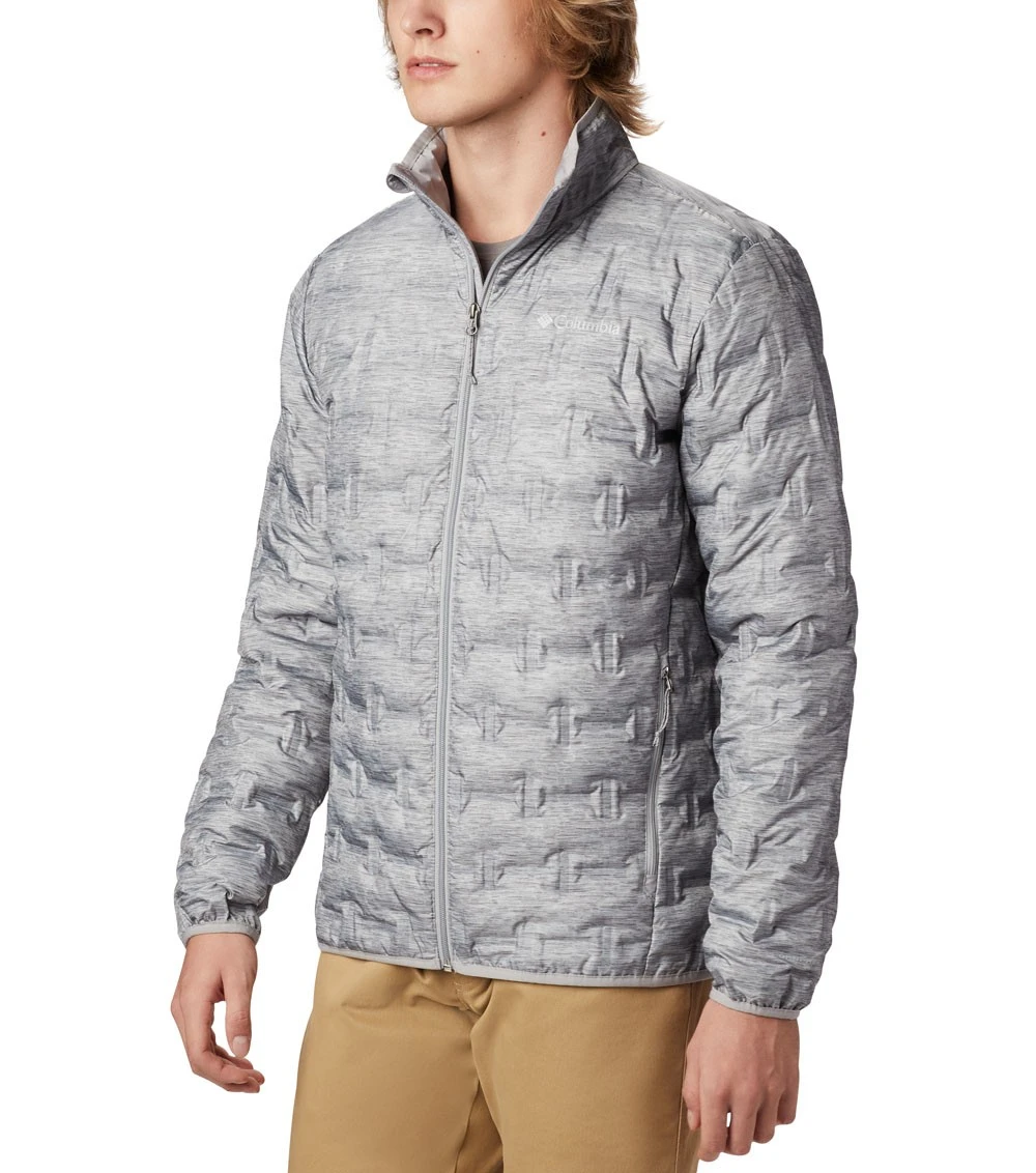 Columbia Delta Ridge Down Insulated Jacket - Mens Columbia Grey Heather 1 Columbia Delta Ridge Down Insulated Jacket - Mens Columbia Grey Heather