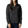 Columbia Sweater Weather Fleece Full Zip Jacket - Womens Black Heather