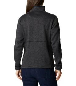 Columbia Sweater Weather Fleece Full Zip Jacket - Womens Black Heather -Columbia Sale Store 1651676164 1958931 010 2