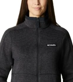 Columbia Sweater Weather Fleece Full Zip Jacket - Womens Black Heather -Columbia Sale Store 1651676166 1958931 010 4