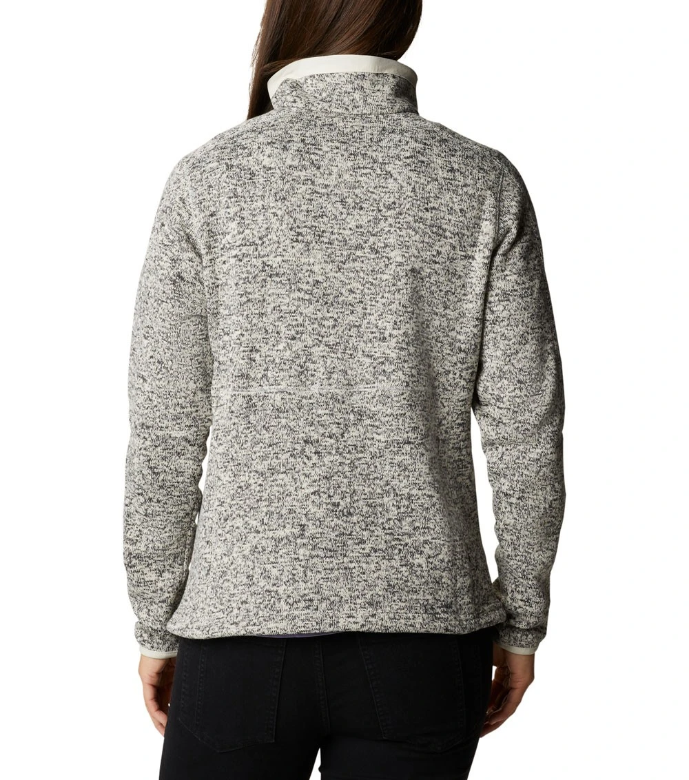 Columbia Sweater Weather Fleece Full Zip Jacket - Womens Chalk Heather 2 Columbia Sweater Weather Fleece Full Zip Jacket - Womens Chalk Heather - Image 2