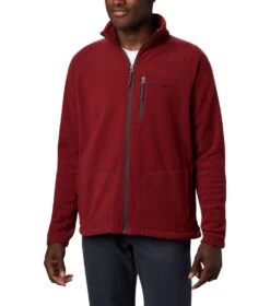 Columbia Fast Trek II Full Zip Fleece Jacket - Mens Red Jasper