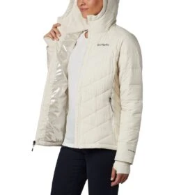 Columbia Heavenly Insulated Hooded Jacket - Womens Chalk -Columbia Sale Store 1651683529 WL0010 191 5