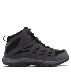 Columbia Crestwood Waterproof Mid Hiking Shoes - Wide Fit - Mens Black / Charcoal