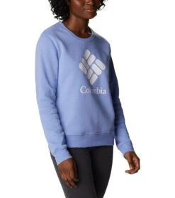 Columbia Columbia Trek Graphic Crew Sweatshirt - Womens Serenity Stacked Gem -Columbia Sale Store 1652433966 1959861 567 5