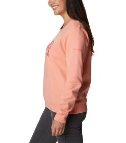 Columbia Columbia Trek Graphic Crew Sweatshirt - Womens Coral Reef Rainbow -Columbia Sale Store 1652433970 1959861 879 3