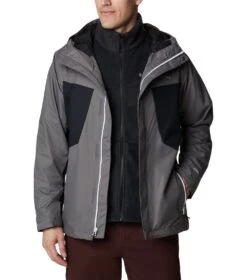 Columbia Tunnel Falls 3-in-1 Interchange Jacket - Mens City Grey / Black -Columbia Sale Store 1652442728 1960611 023 9