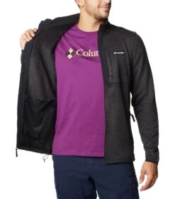Columbia Sweater Weather Full Zip Fleece Jacket - Mens Black Heather -Columbia Sale Store 1656092855 1954101 010 6