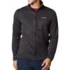 Columbia Sweater Weather Full Zip Fleece Jacket - Mens Black Heather