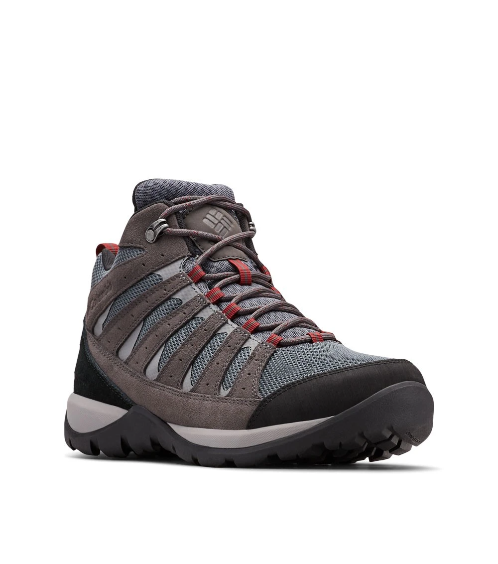 Columbia Redmond V2 Waterproof Mid Hiking Shoes - Mens Graphite / Red Jasper 2 Columbia Redmond V2 Waterproof Mid Hiking Shoes - Mens Graphite / Red Jasper - Image 2