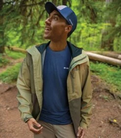 Columbia Hikebound Rain Jacket - Mens Savory / Stone Green -Columbia Sale Store 1665401540 1988621 327 8