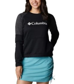 Columbia Windgates Crew Sweatshirt - Womens Black / Black Heather