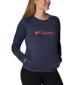 Columbia Windgates Crew Sweatshirt - Womens Nocturnal / Nocturnal Heather -Columbia Sale Store 1665401691 1991791 466 5
