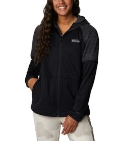 Columbia Windgates Full Zip Fleece Jacket - Womens Black / Black Heather