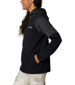 Columbia Windgates Full Zip Fleece Jacket - Womens Black / Black Heather -Columbia Sale Store 1665401695 1991801 010 3