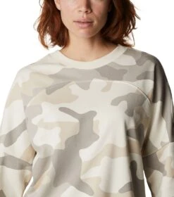 Columbia Columbia Lodge French Terry Crew Sweatshirt - Womens Chalk Mod Camo -Columbia Sale Store 1665401714 1992441 192 4