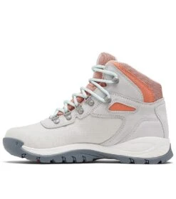 Columbia Newton Ridge Canvas Waterproof Hiking Boots - Womens Nimbus Grey / Coral Glow -Columbia Sale Store 1665569789 1889141 043 3