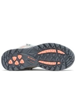 Columbia Newton Ridge Canvas Waterproof Hiking Boots - Womens Nimbus Grey / Coral Glow -Columbia Sale Store 1665569796 1889141 043 9