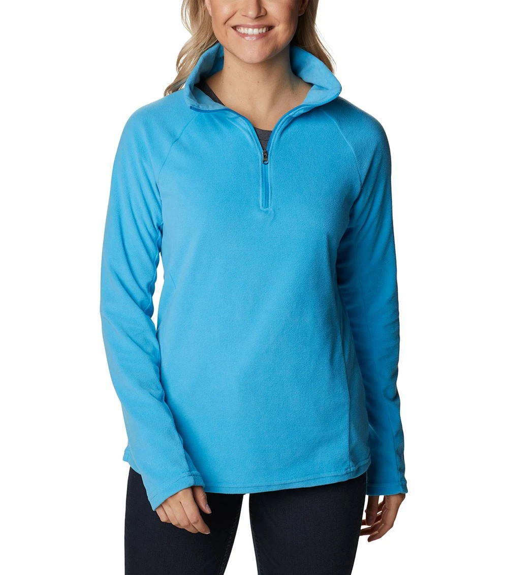 Columbia Glacial IV Half Zip Fleece Top - Womens Blue Chill 1 Columbia Glacial IV Half Zip Fleece Top - Womens Blue Chill