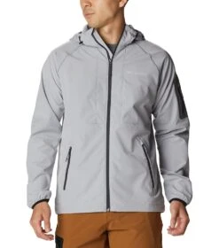 Columbia Tall Heights Hooded Softshell Jacket - Mens Columbia Grey