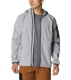 Columbia Tall Heights Hooded Softshell Jacket - Mens Columbia Grey -Columbia Sale Store 1666092050 1975591 039 7