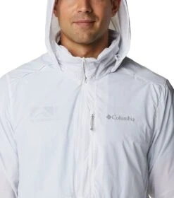 Columbia Alpine Chill Windbreaker Jacket - Mens White / Columbia Grey Stripe -Columbia Sale Store 1666177876 1988701 100 4