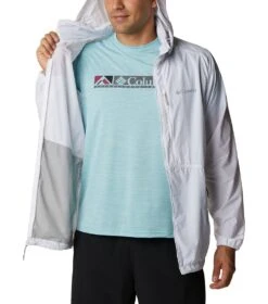 Columbia Alpine Chill Windbreaker Jacket - Mens White / Columbia Grey Stripe -Columbia Sale Store 1666177878 1988701 100 5