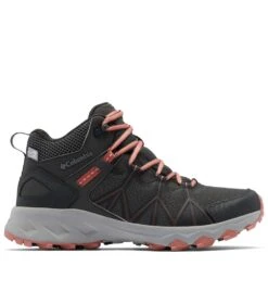 Columbia Peakfreak II Mid OutDry Hiking Shoe - Womens Dark Grey / Dark Coral