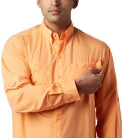 Columbia PFG Tamiami II Long Sleeve Shirt - Mens Bright Nectar -Columbia Sale Store 1667905452 FM7253 873 4