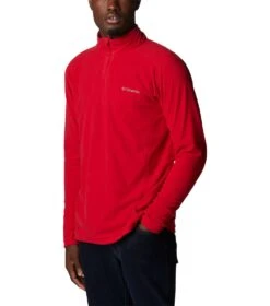 Columbia Klamath Range II Half Zip Fleece Top - Mens Mountain Red -Columbia Sale Store 1667920252 1352471 619 5