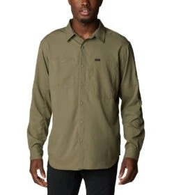 Columbia Silver Ridge Utility Lite L/S Shirt - Mens Stone Green