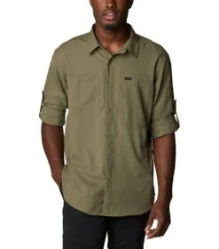 Columbia Silver Ridge Utility Lite L/S Shirt - Mens Stone Green -Columbia Sale Store 1668695786 2012931 397 6