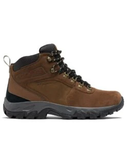 Columbia Newton Ridge Plus II Suede Waterproof Hiking Boots - Mens Dark Brown / Dark Grey