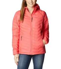 Columbia Powder Lite Hooded Insulated Jacket - Womens Blush Pink