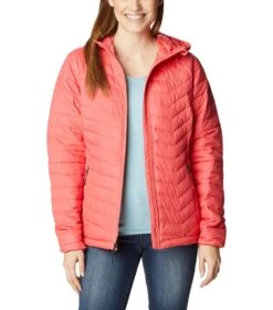 Columbia Powder Lite Hooded Insulated Jacket - Womens Blush Pink -Columbia Sale Store 1669998646 1699071 614 8