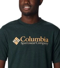 Columbia CSC Basic Logo S/S Tee - Mens Spruce Heather / CSC Retro Logo -Columbia Sale Store 1674051575 1680051 372 4
