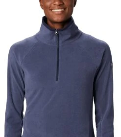 Columbia Glacial IV Half Zip Fleece Top - Womens Nocturnal -Columbia Sale Store 1674051581 1802201 466 5