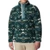 Columbia Helvetia Half Snap Retro Fleece Pullover - Mens Spruce Rocky Mountain Print