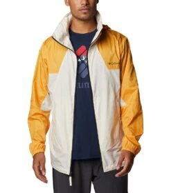 Columbia Point Park Windbreaker Jacket - Mens Chalk / Mango