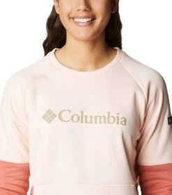 Columbia Windgates Crew Sweatshirt - Womens Peach Blossom / Dark Coral -Columbia Sale Store 1674051653 1991791 890 4
